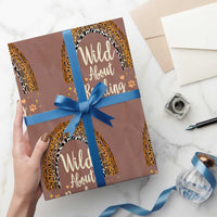 Wild About Reading Wrapping Paper Roll Teacher Student Back to School Retro Rainbow - Wonder Print Shop