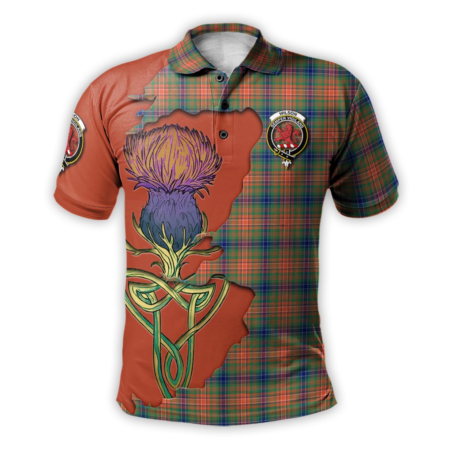 wilson-ancient-tartan-family-crest-polo-shirt-tartan-plaid-with-thistle-and-scotland-map-polo-shirt