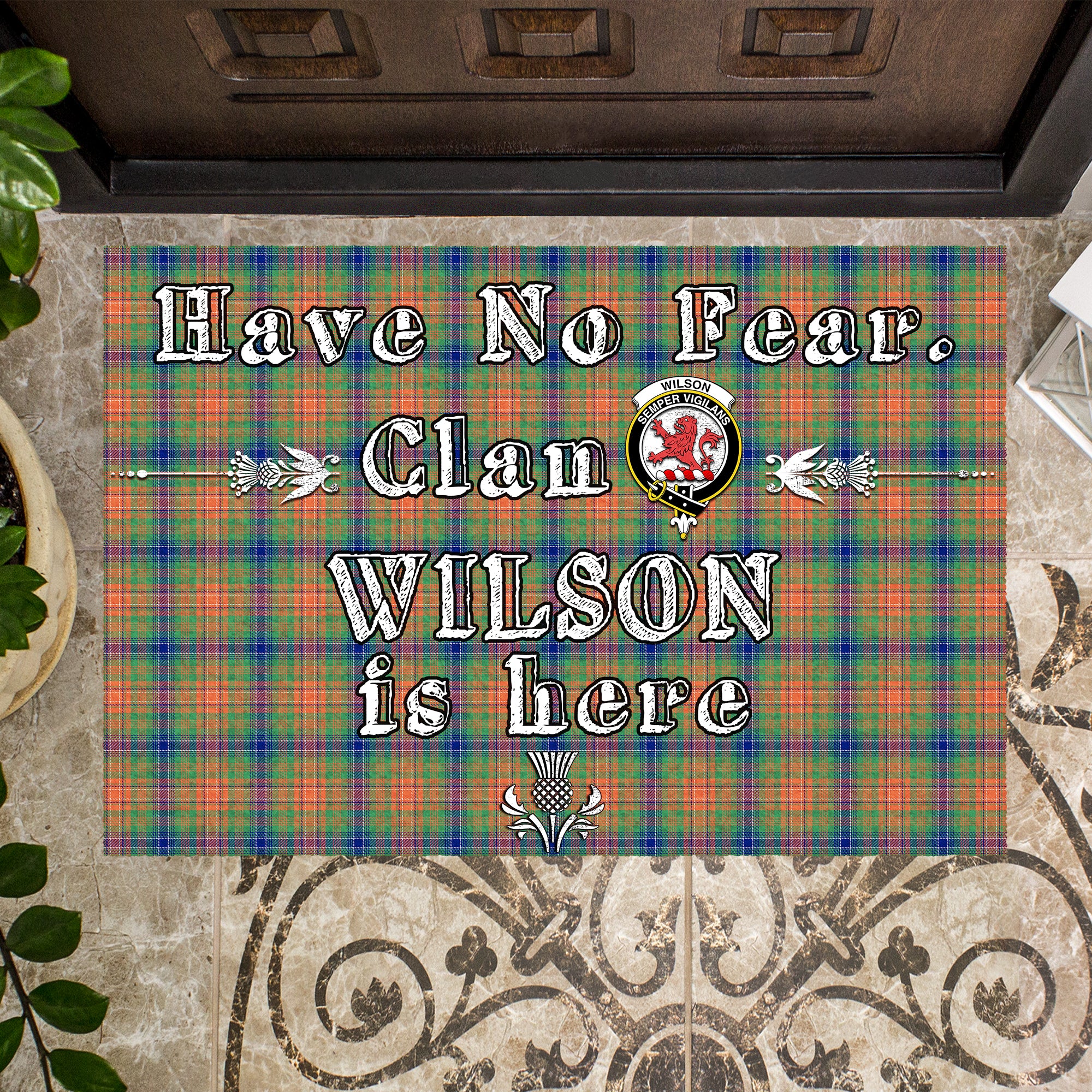wilson-ancient-clan-tartan-door-mat-family-crest-have-no-fear-tartan-door-mat