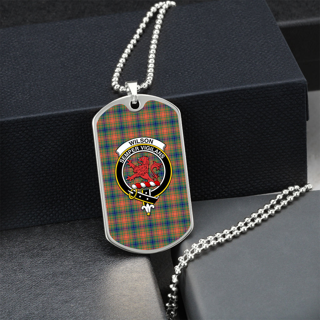 wilson-ancient-tartan-family-crest-silver-military-chain-dog-tag
