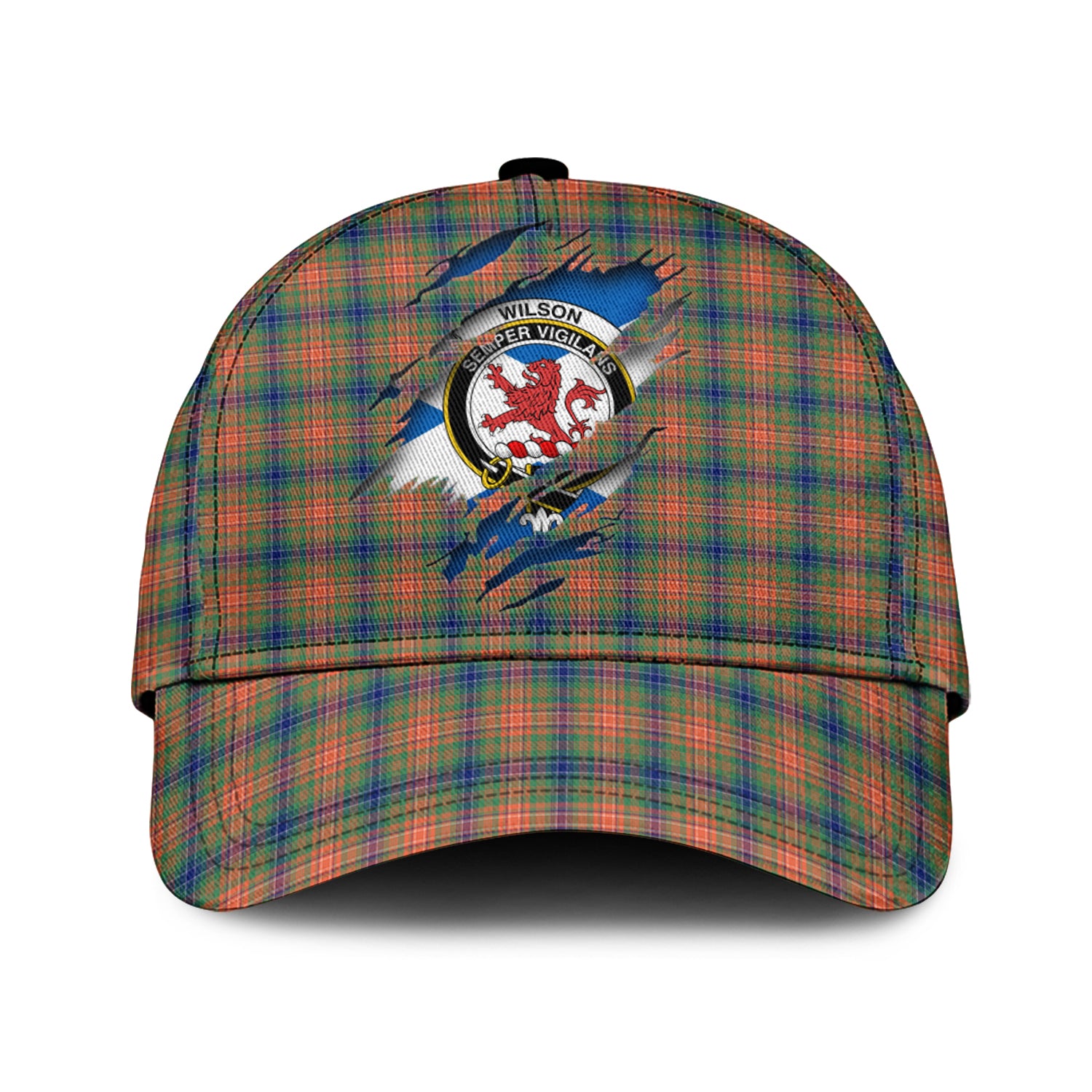 wilson-ancient-tartan-plaid-cap-family-crest-in-me-style-tartan-baseball-cap