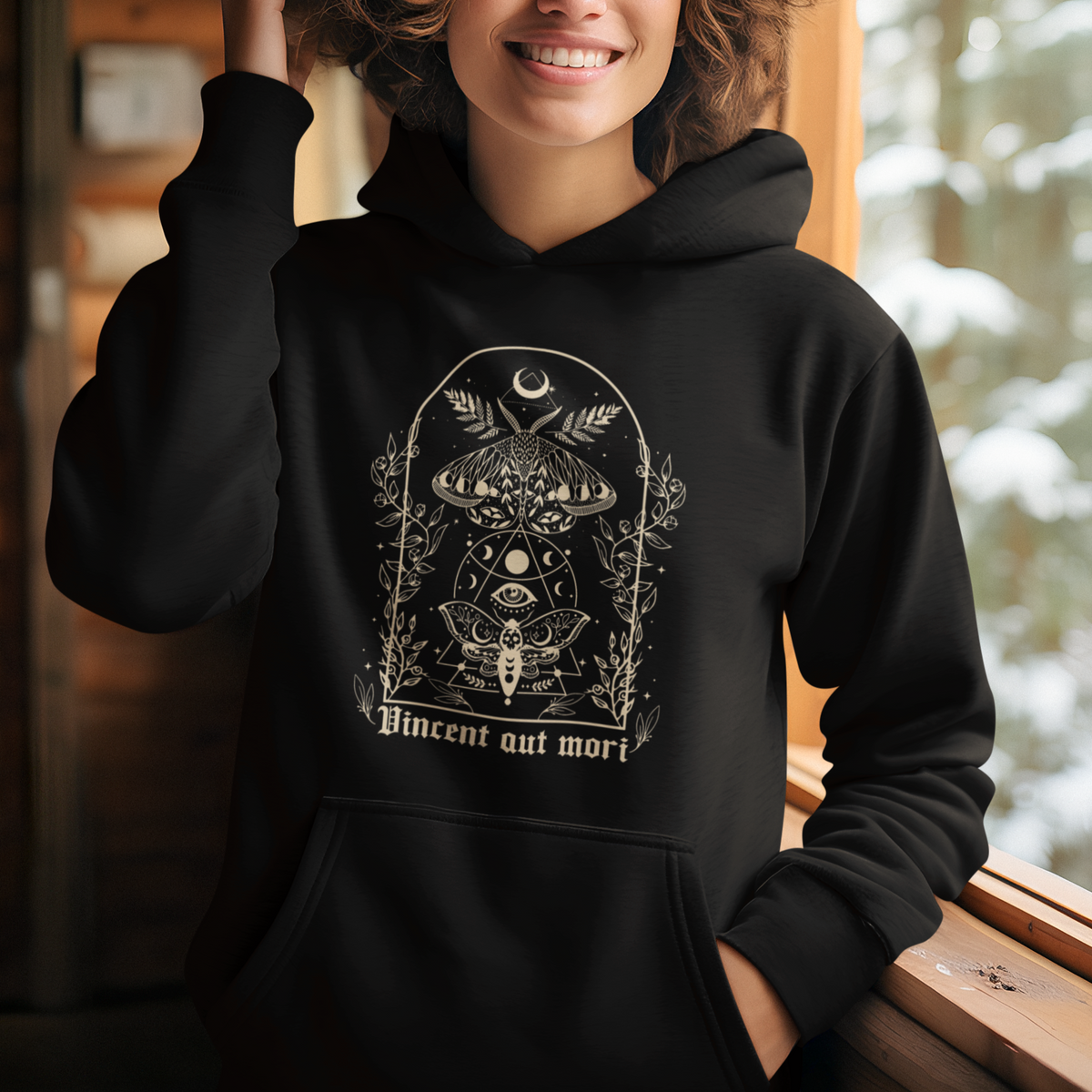 Moth Hoodie Dark Academia Mythology Luna Moth Death Moth Vincent Aut Mori LAtin Cecropia Moth Celestial Gypsy Mystical Vintage Retro Shirt for Women, Moth T-shirt, Spirituality Shirt - Wonder Print Shop