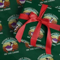 Witchy Silly Goose Wrapping Paper Roll Retro Girly Halloween Spooky Goose Lover - Wonder Print Shop
