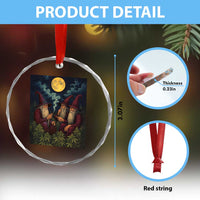 Wizard 420 Smoking Marijuana Crystal Glass Ornament Funny Stoner Weed Lover Meme