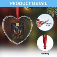 Wizard 420 Smoking Marijuana Heart Crystal Glass Ornament Funny Stoner Weed Lover Meme