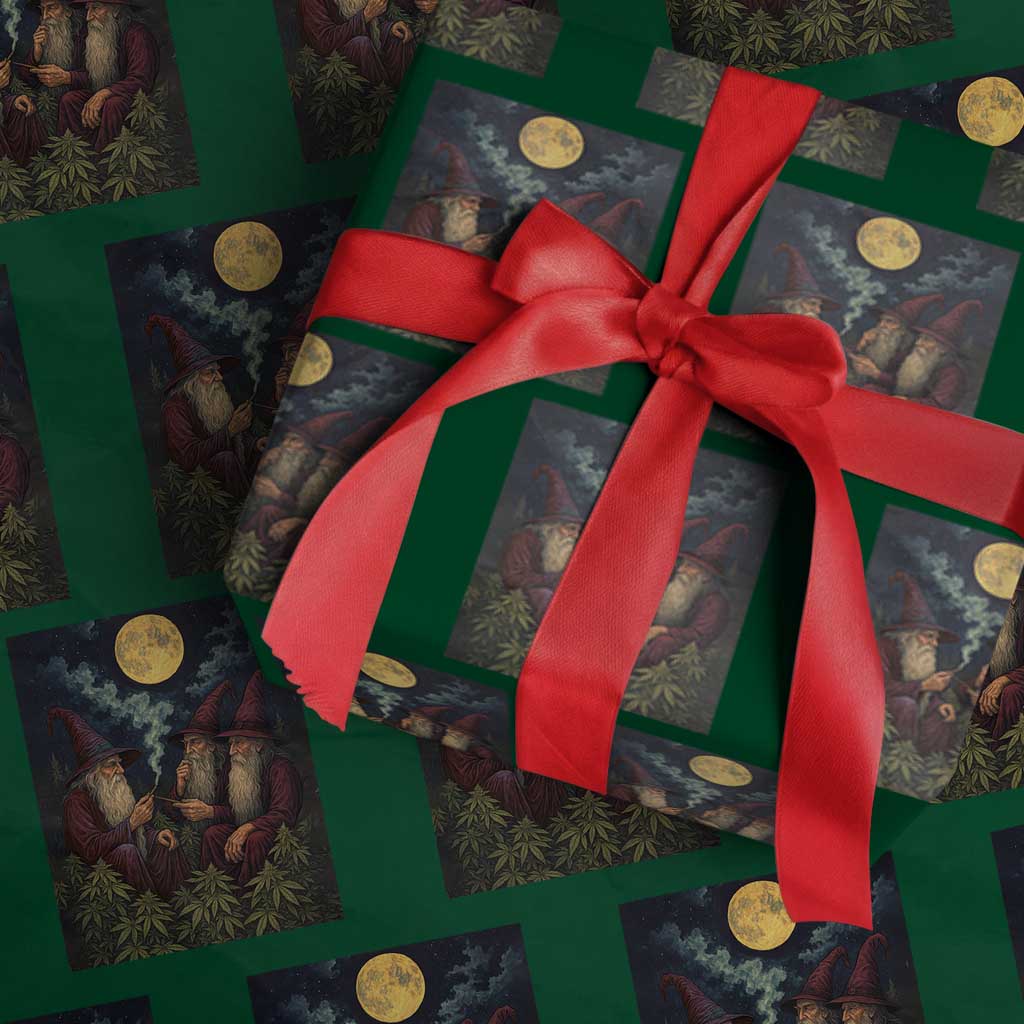 Wizard 420 Smoking Marijuana Wrapping Paper Roll Funny Stoner Weed Lover Meme