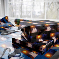 Wizard Cat Wrapping Paper Roll Weird Funny Retro Halloween Orange Cat Meme - Wonder Print Shop