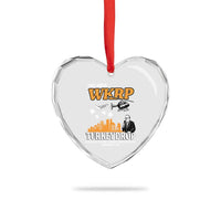 WKRP Turkey Drop with Les Nessman Heart Crystal Glass Ornament Retro Thanksgiving Humor for Classic TV Fans - Wonder Print Shop