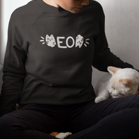 Cat Lover Sweatshirt Just Meow Meoow All Day - Wonder Print Shop
