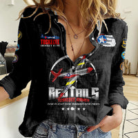 Tuskegee Airmen Red Tails African American Heros Women Casual Shirt - LT2 - Wonder Print Shop