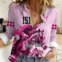 Custom Kentucky Derby Women’s Casual Shirt – Pink Out Party with Photo CTM09