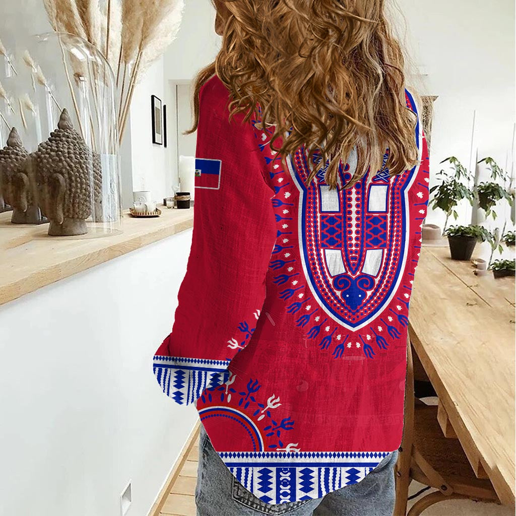 Haiti Women Casual Shirt Dashiki Style Gorgeous LT13 - Wonder Print Shop