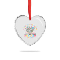 Women Retirement Life Heart Crystal Glass Ornament Retired 2026 A New Chapter Begins Floral Book