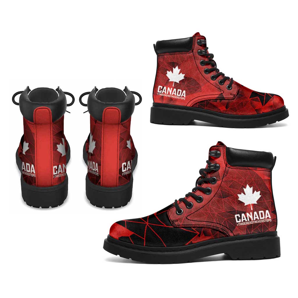 Women Rugby Canada All Season Boots Maple Energy Never Stops - Wonder Print Shop