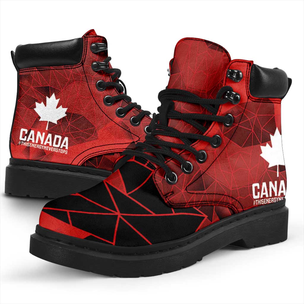 Women Rugby Canada All Season Boots Maple Energy Never Stops - Wonder Print Shop