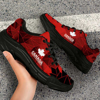 Women Rugby Canada Chunky Sneakers Maple Energy Never Stops - Wonder Print Shop