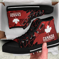 Women Rugby Canada High Top Shoes Maple Energy Never Stops - Wonder Print Shop