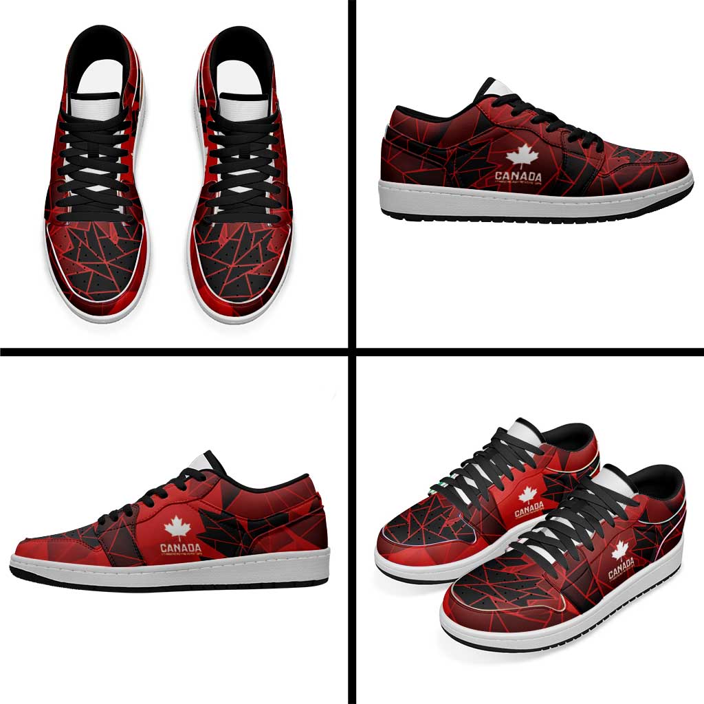 Women Rugby Canada Low Sneakers Maple Energy Never Stops - Wonder Print Shop