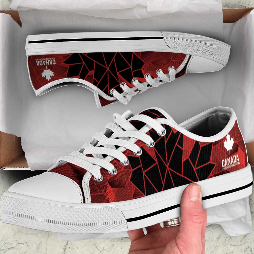 Women Rugby Canada Low Top Shoes Maple Energy Never Stops - Wonder Print Shop