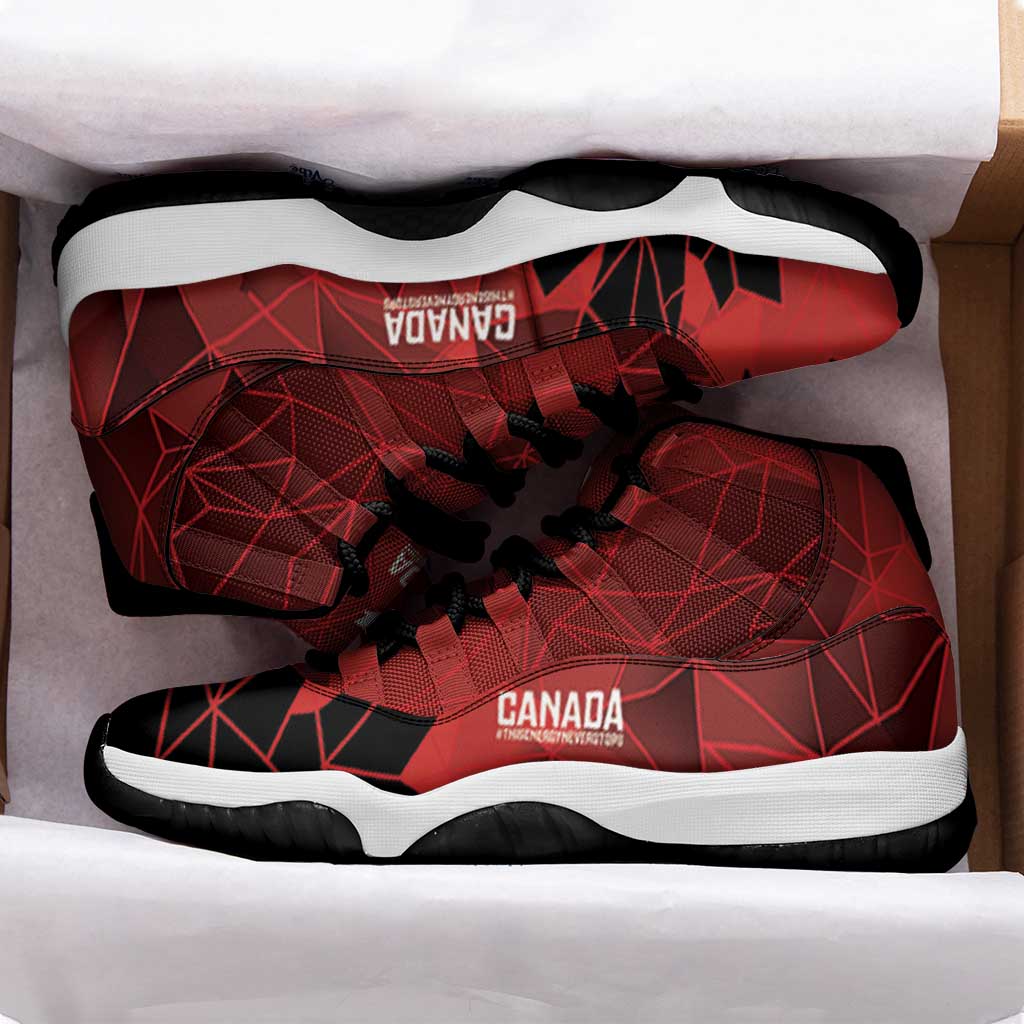 Women Rugby Canada Sneakers J11 Maple Energy Never Stops - Wonder Print Shop