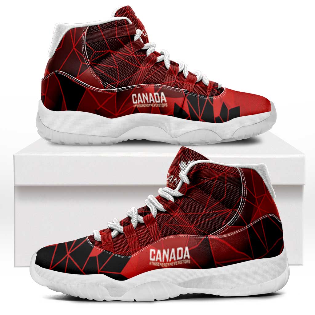 Women Rugby Canada Sneakers J11 Maple Energy Never Stops - Wonder Print Shop