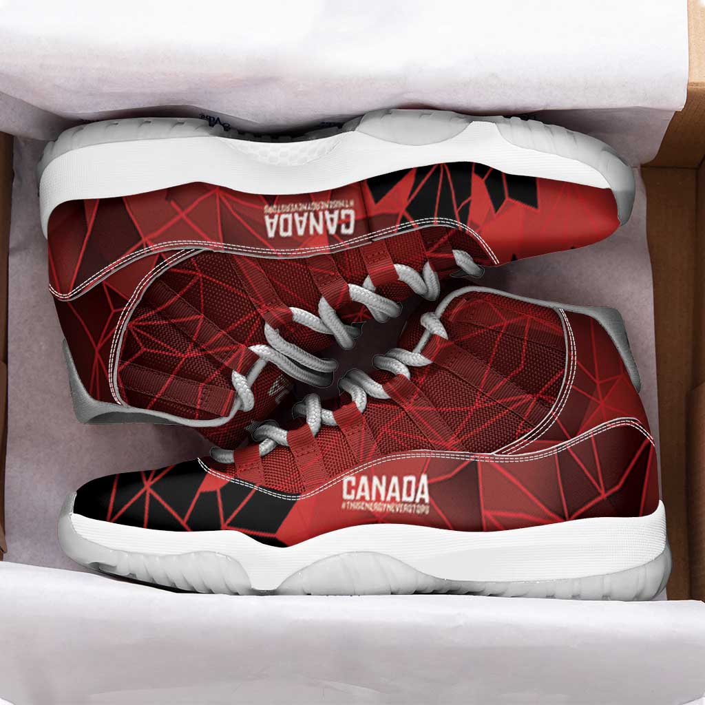 Women Rugby Canada Sneakers J11 Maple Energy Never Stops - Wonder Print Shop