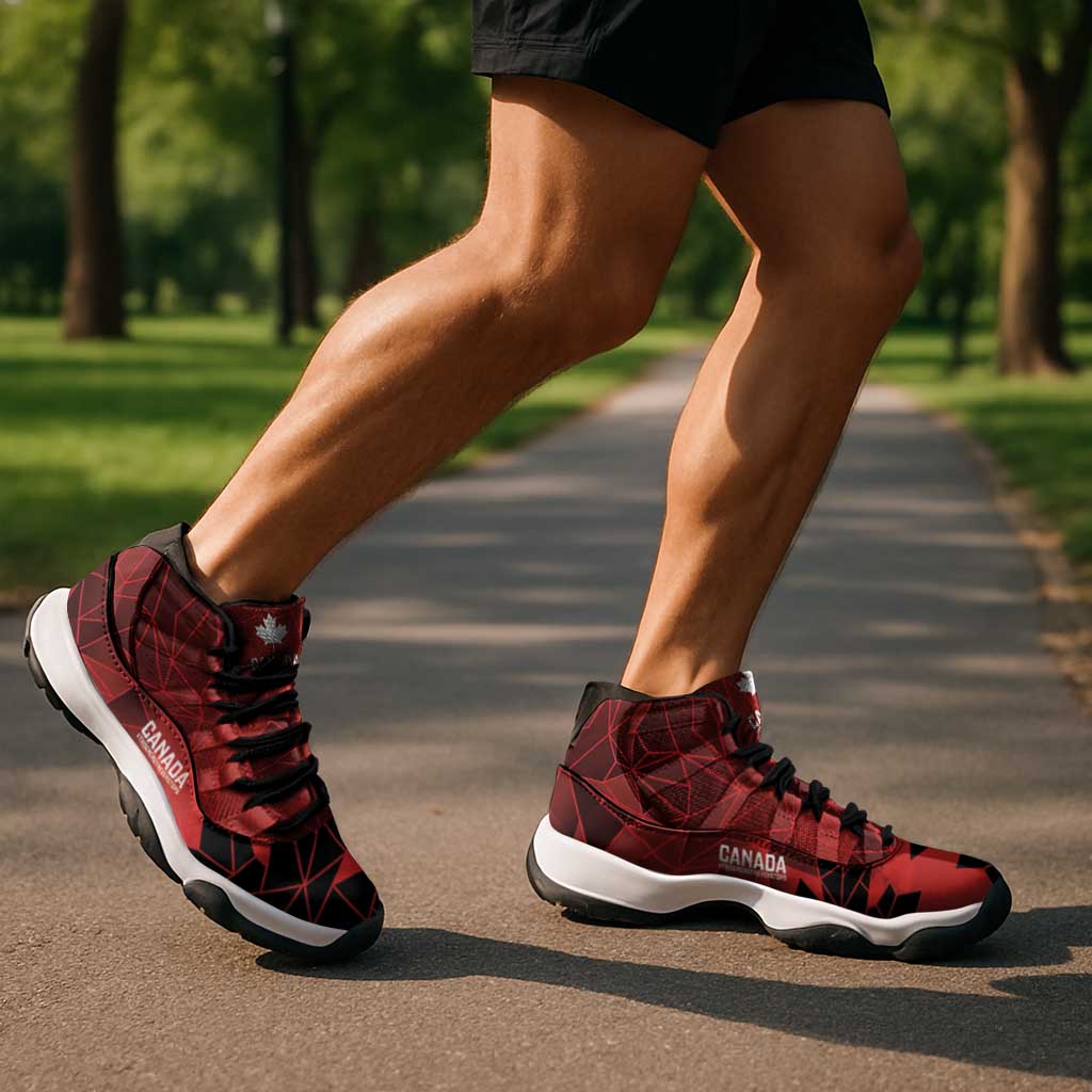 Women Rugby Canada Sneakers J11 Maple Energy Never Stops - Wonder Print Shop