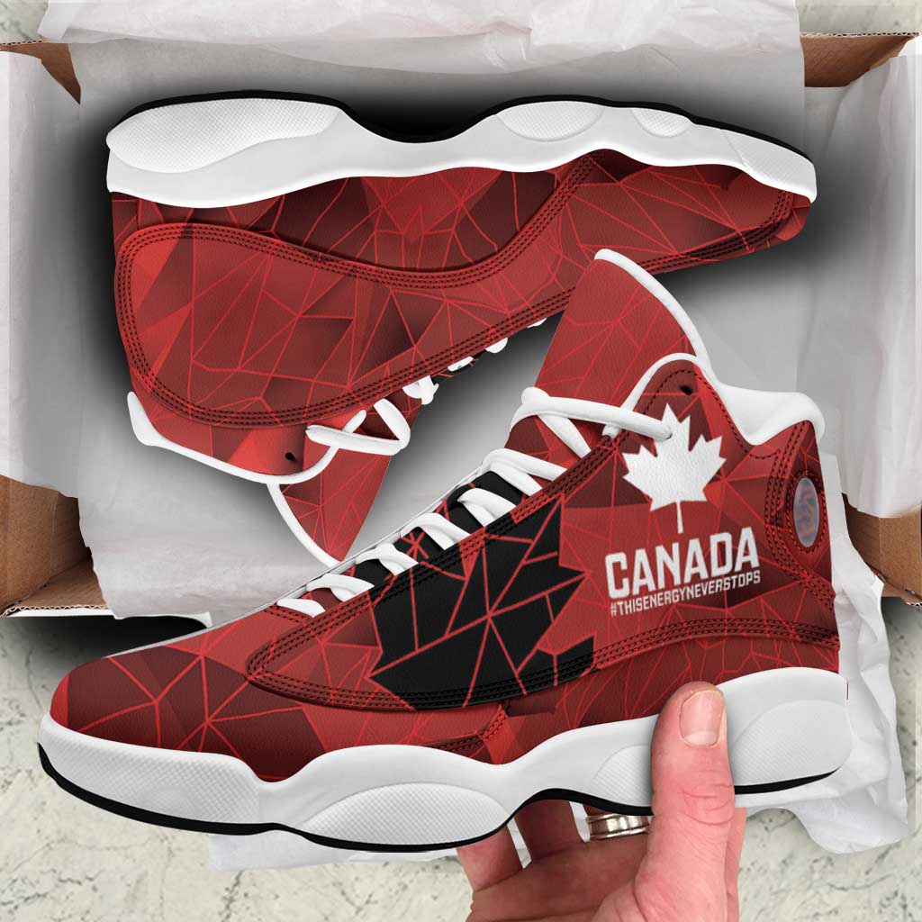 Women Rugby Canada Sneakers J13 Maple Energy Never Stops - Wonder Print Shop