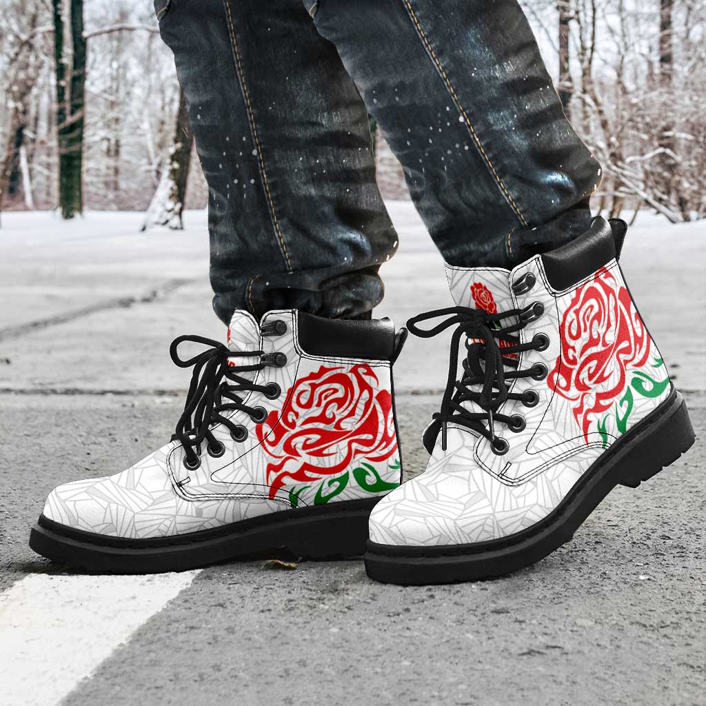 Women Rugby England All Season Boots Red Roses Energy Never Stops - Wonder Print Shop