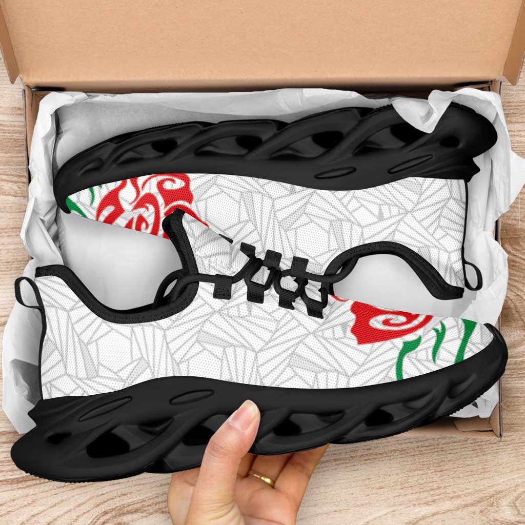 Women Rugby England Clunky Sneakers Red Roses Energy Never Stops - Wonder Print Shop