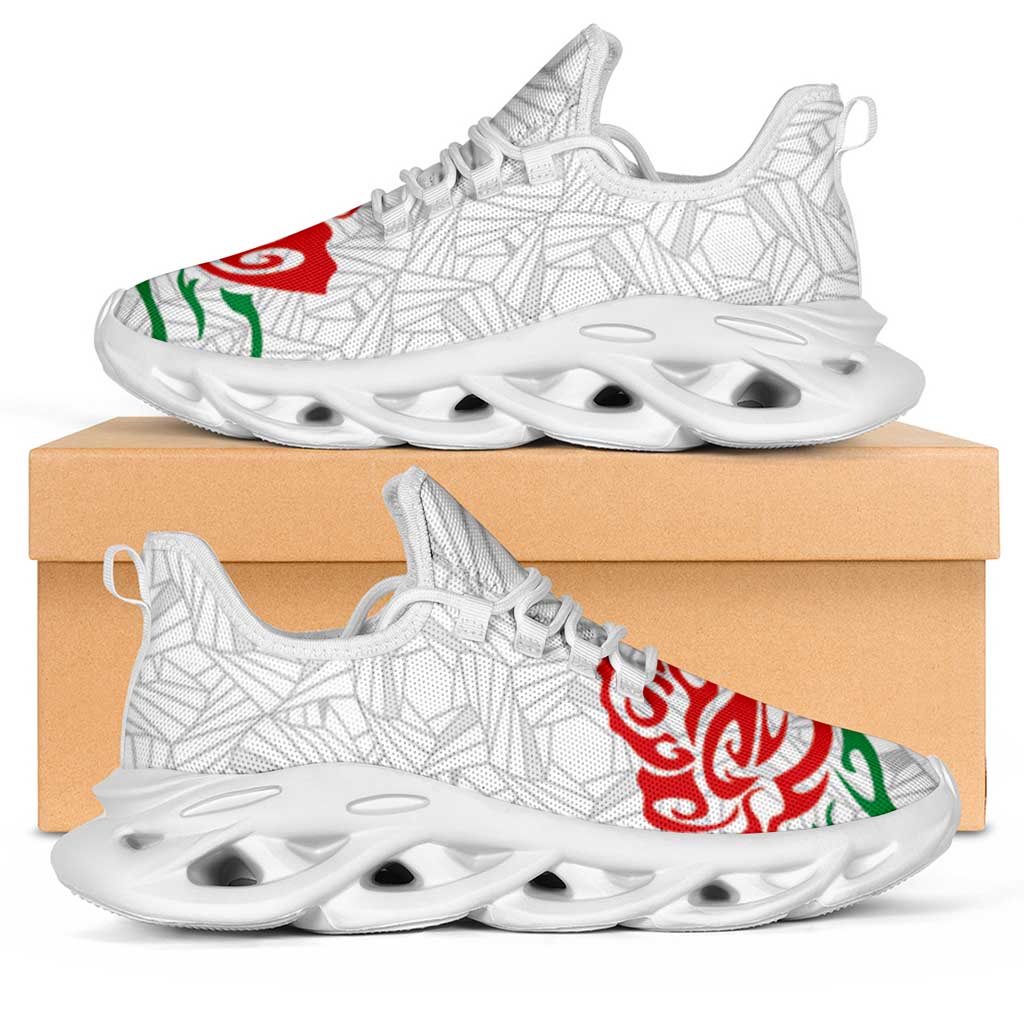 Women Rugby England Clunky Sneakers Red Roses Energy Never Stops - Wonder Print Shop