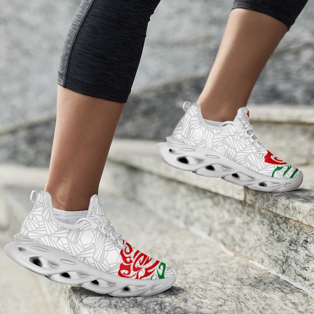 Women Rugby England Clunky Sneakers Red Roses Energy Never Stops - Wonder Print Shop