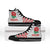 Women Rugby England High Top Shoes Red Roses Energy Never Stops - Wonder Print Shop