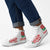 Women Rugby England High Top Shoes Red Roses Energy Never Stops - Wonder Print Shop
