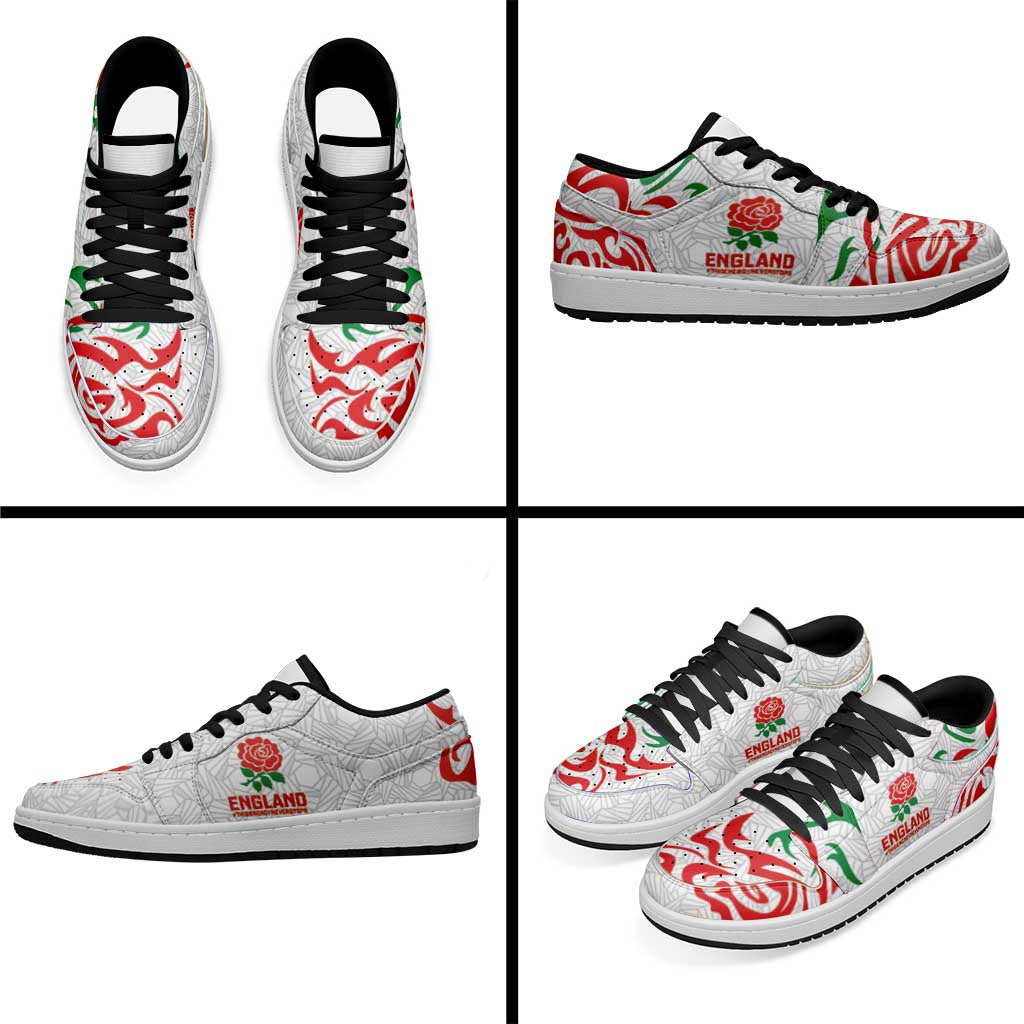 Women Rugby England Low Sneakers Red Roses Energy Never Stops - Wonder Print Shop