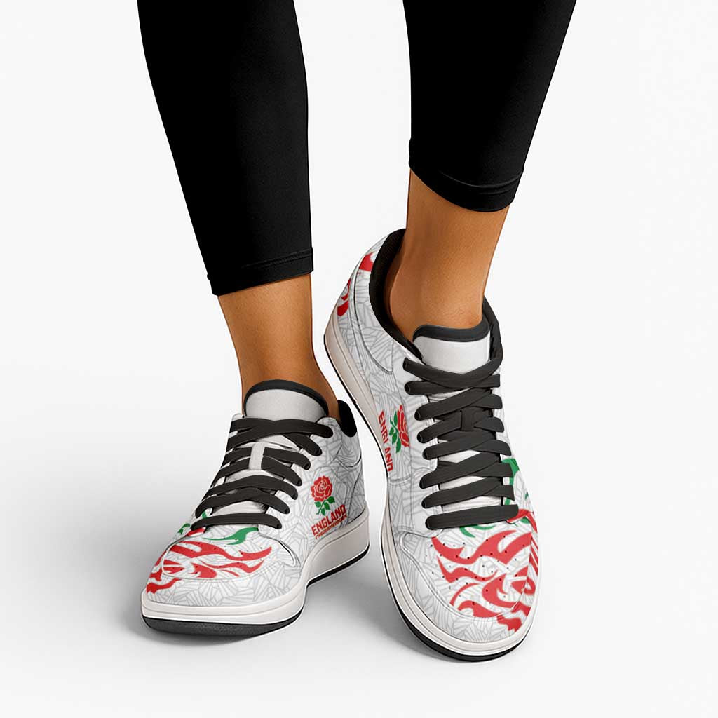 Women Rugby England Low Sneakers Red Roses Energy Never Stops - Wonder Print Shop