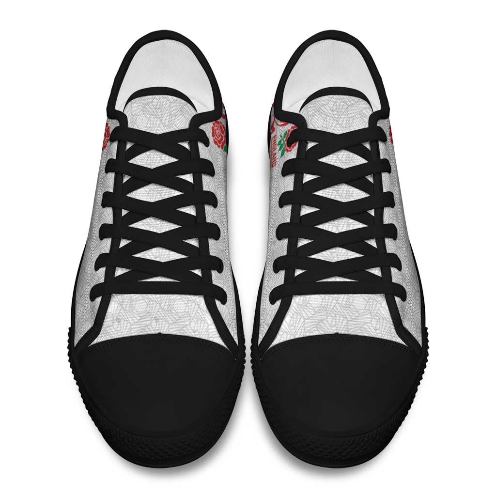 Women Rugby England Low Top Shoes Red Roses Energy Never Stops - Wonder Print Shop