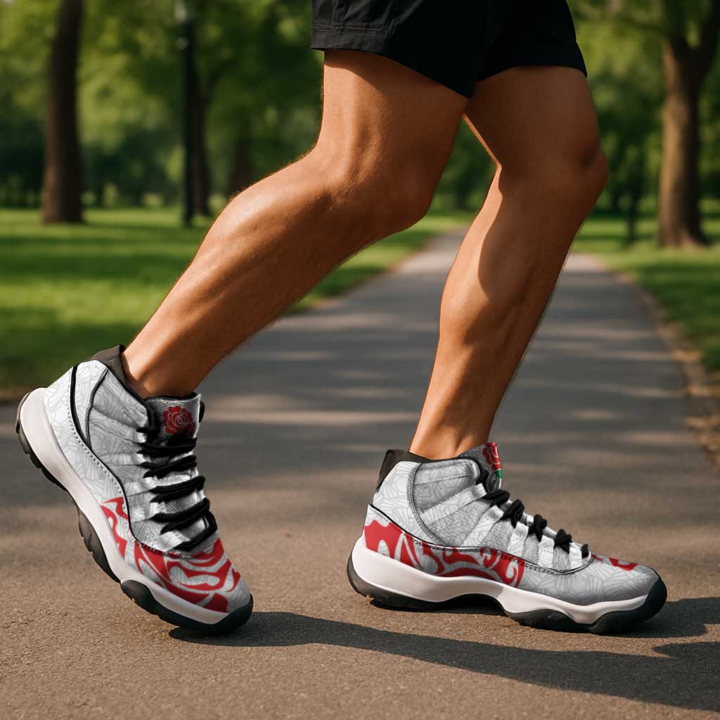 Women Rugby England Sneakers J11 Red Roses Energy Never Stops - Wonder Print Shop