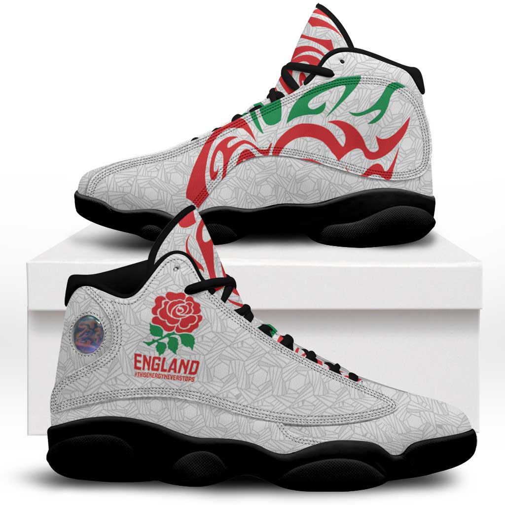 Women Rugby England Sneakers J13 Red Roses Energy Never Stops - Wonder Print Shop