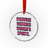 Womens Sports Crystal Glass Ornament Feminist Body Positivity Inclusive Equality - Wonder Print Shop