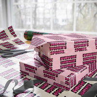 Womens Sports Wrapping Paper Roll Feminist Body Positivity Inclusive Equality - Wonder Print Shop