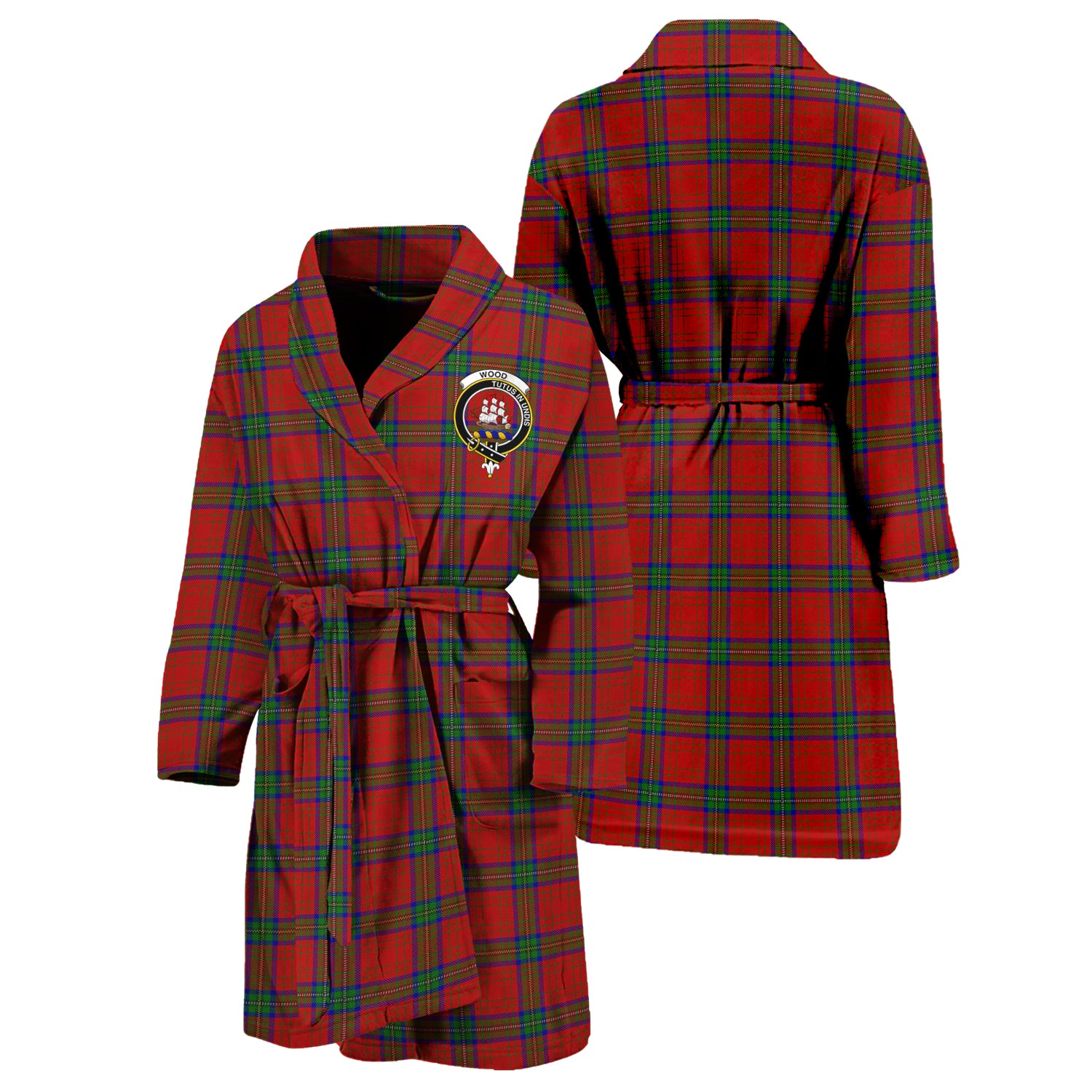 wood-dress-family-crest-tartan-bathrobe-tartan-robe-for-men-and-women