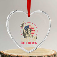 Workers Over Billionaires Heart Crystal Glass Ornament Social Justice Statue Of Liberty - Wonder Print Shop