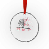 World AIDS Day Awareness Gift Crystal Glass Ornament Faith Hope Love - Wonder Print Shop