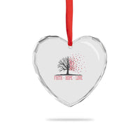 World AIDS Day Awareness Gift Heart Crystal Glass Ornament Faith Hope Love - Wonder Print Shop