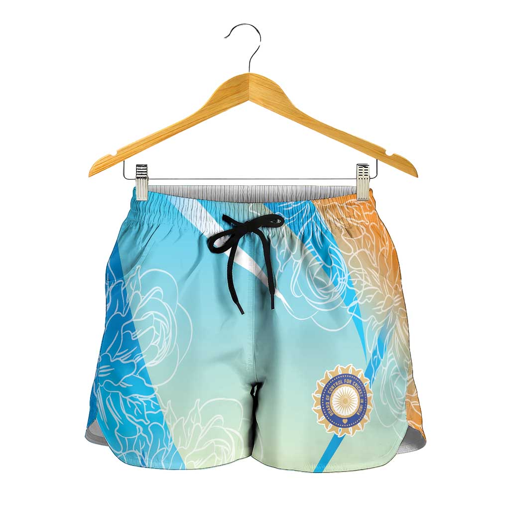 World Cricket India Shorts for Women Ashoka Chakra Jeetega Bhai Jeetega India Jeetega!