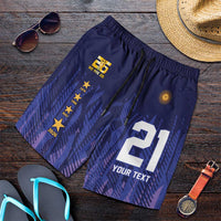 World Football 2026 Argentina Custom Shorts for Men Past Champions Future Legends Purple - Wonder Print Shop
