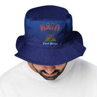 World Football Haiti 2026 Bucket Hat Haiti est de Retour Blue Voodoo Veve Spirits - Wonder Print Shop