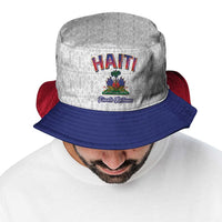 World Football Haiti 2026 Bucket Hat Haiti est de Retour White Voodoo Veve Spirits - Wonder Print Shop