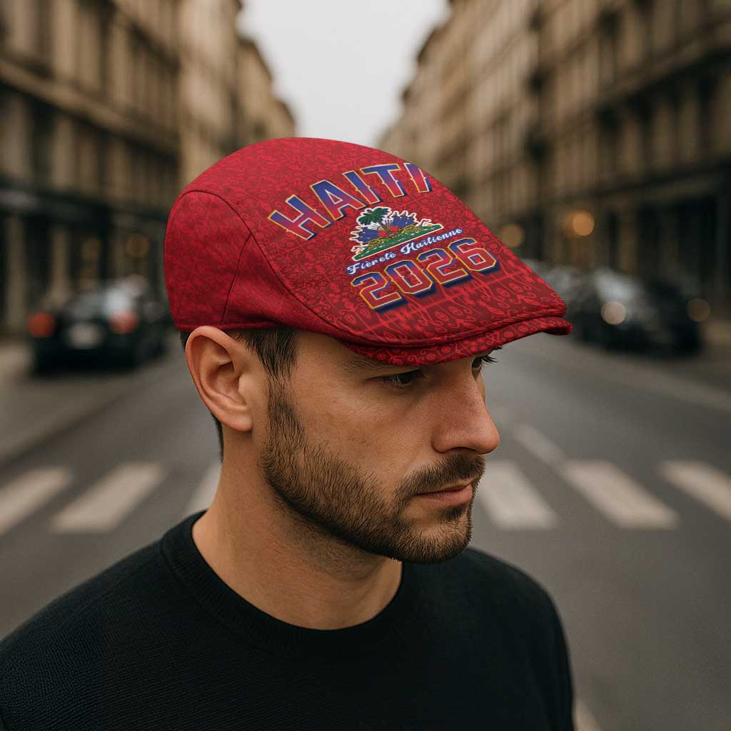 World Football Haiti 2026 Jeff Hat Haiti est de Retour Red Voodoo Veve Spirits - Wonder Print Shop